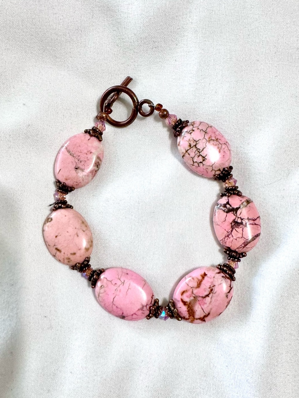 3/$10 Natural Pink Stone Bracelet